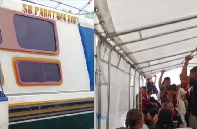 Berhasil Dievakuasi, Belasan Penumpang SB Mursi Pratama Dibawa ke Tanjung Redeb