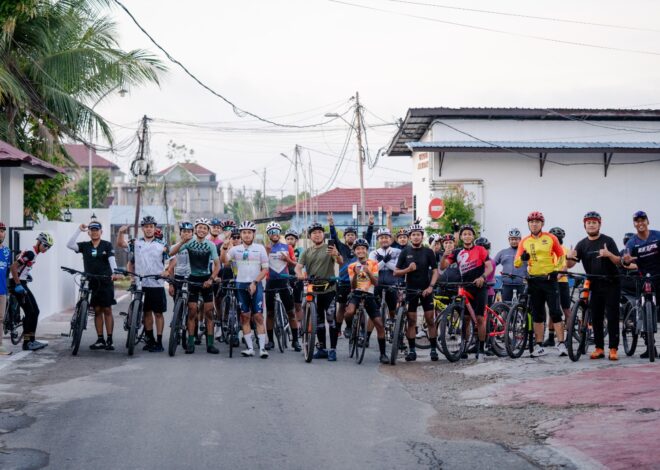 Sambut Hari Bhayangkara ke-80, Polres Berau Gelar Gowes Ceria Bersama Komunitas Sepeda
