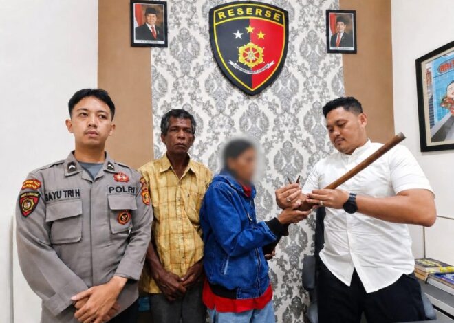 Sadar Hukum, Mantan Penjaga Goa Walet di Suaran Sukarela Serahkan Senjata Rakitan