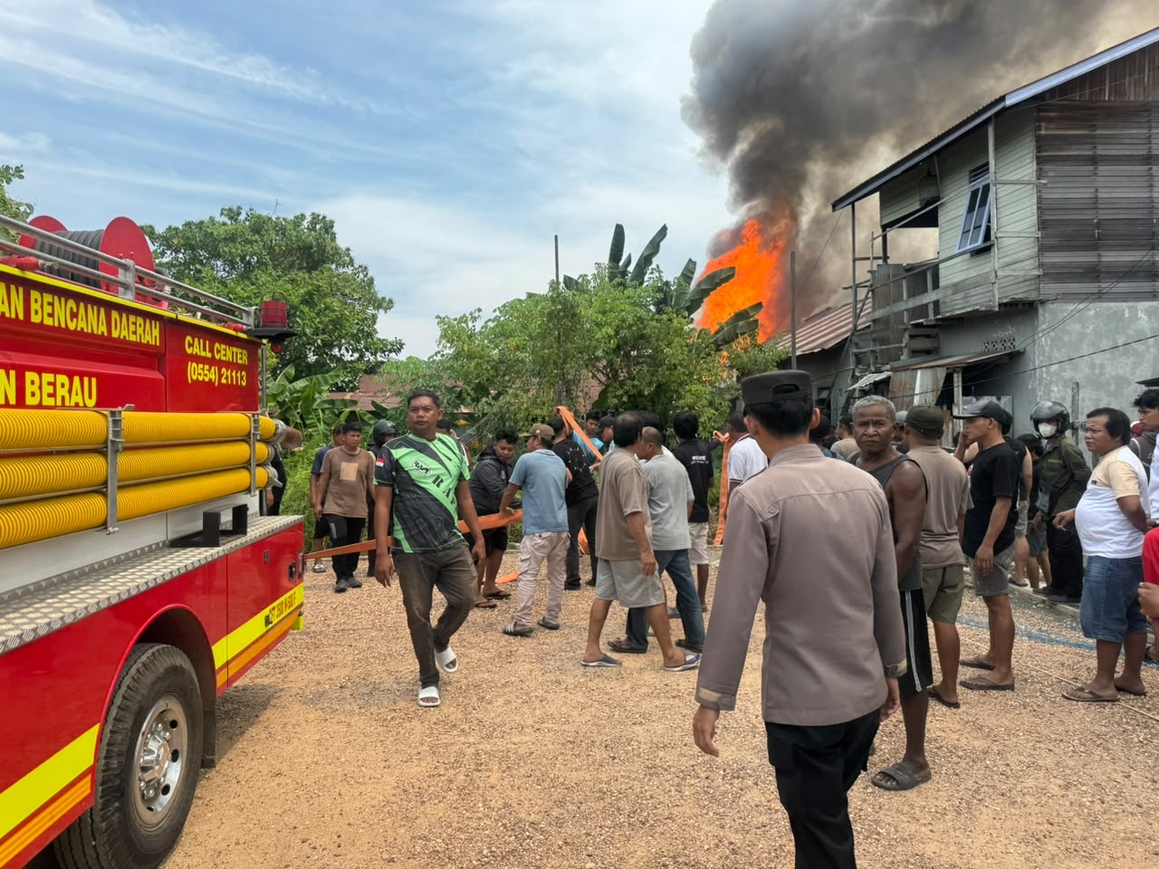 Kerugian Tembus Rp 1 Miliar, Kebakaran di Pulau Panjang Diduga Akibat Bakar Sampah